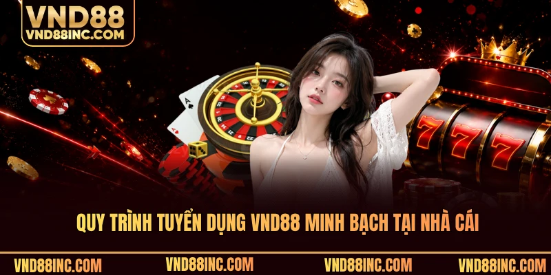 Quy trình tuyển dụng VND88 minh bạch tại nhà cái