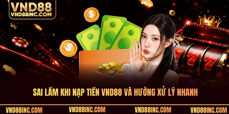 Sai lầm khi nạp tiền VND88 và hướng xử lý nhanh